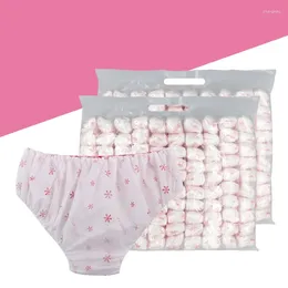 Women's Panties 10PCS Women Disposable Cotton Underwear Travelling Postpartum Non-woven Underpants Pregnancy One Size