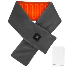 Bandanas Electric Heating Scarf 3 Gear Pads Outdoor Warm Heated USB Thermal Shawl Neck Brace Bib For Women Men