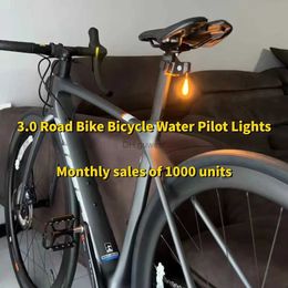 Other Lighting Accessories Running water pilot lights new creative bicycle taillights night riding lights pilot lights safety warning lights YQ240205