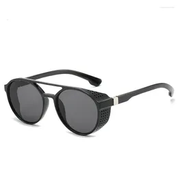 Sunglasses TGCYEYO Fashionable Steampunk Men's Wide Brim Ski Goggles Ladies Classic Vintage Spectacle Frames 97040