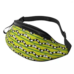 Waist Bags Sandworm Fanny Pack Men Women Fashion Tim Burton Movie Crossbody Bag For Hiking Phone Money Pouch