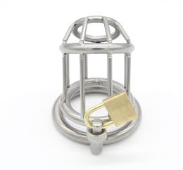 Stainless Steel Male device Tool Trap Lock Hot Fetish sex Penis Rings toy A1584922190