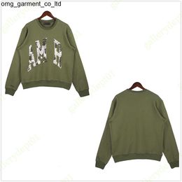 New 2024ss green mens sweatshirts sweaters crane auspicious clouds Designer Hoodie cashew flower full stars tech fleeces hoody oversized letter womens mens hoodie