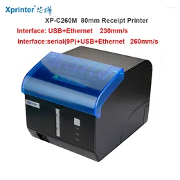 Xprinter XP-C260M 80mm Thermal Receipt Printer USB Ethernet/WIFI /Bluetooth /Sound And Light Alarm POS Kitchen