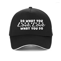 Ball Caps Do What You Love Men Women Hat Classic Quotes Graphic Baseball Cap Fashion Summer Trucker Hats Casquette