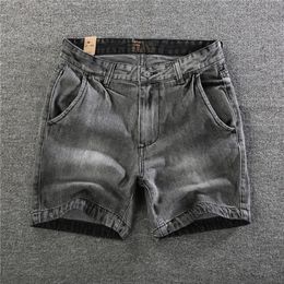 Jeans Shorts Men Casual Summer Bermuda Shorts Denim Outwear Clothing 240202