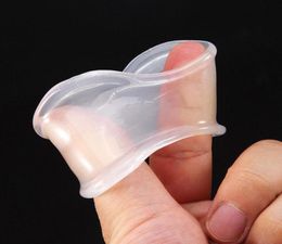 Party Favor Men Male Scrotum Squeeze Ring Stretcher TPE Enhancer Delay Cage Ball Sexy Silicone Case3255569