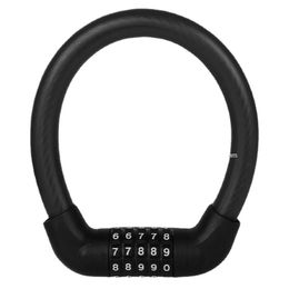 Anti-Theft Steel Cable Lock 5 Digit Password 40cm/57cm Wheel Chain Lock Mountain Bike Security Padlock Road Cycling Accessories 240202