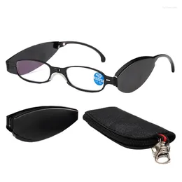 Sunglasses Folding Reading Glasses Foldable Presbyopia Men Women Ultra Light Eyewear With Case Anti Blue Diopter 1.0 To 4.0