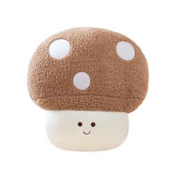 Colourful mushroom throw pillow, plush toy doll, mushroom doll, home decoration gift