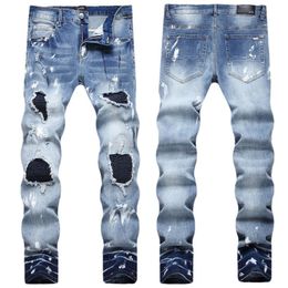 Slimt fit jeans dritti di alta qualità design retrò streetwear per pantaloni magri pantaloni maschili designer jeans neri