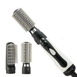 Professional hairdressing negative ion straightening curly electric threeinone rotary air brush 240130