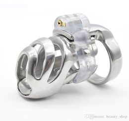 Stainless Steel Male Short Cock Cage Devices Detachable PA Lock Substitutable Nail Penis Ring Bondage Restraint Sex Toys For Me6380394