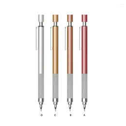 0.5/0.7 Mechanical Pencils Skid-proof Automatic Painting School Student Stationery Low Centre Of Gravity Metal Pencil