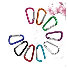 Other Home Garden Carabiner Ring Keyrings Key Chains Outdoor Sports Camp Snap Clip Hook Keychain Hiking Aluminium Metal Convenient Dhilj