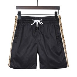 Mens shorts womens designers short pants letter printing strip webbing casual five-point clothes summer Fashion street beat quick-drying swimsuit beach pants M-3XL