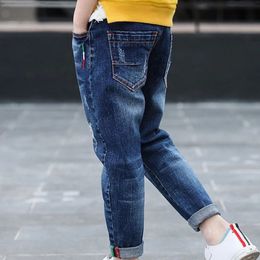 Boys Denim Pants jeans Children's Trousers Clothing Children's Jeans for 5-15 Years Old 100% Cotton 240118