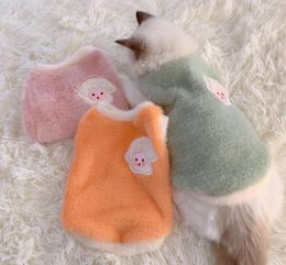 Dog Apparel Cute Autumn And Winter Cat Clothing Warm Thick Vest