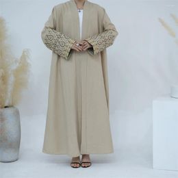 Ethnic Clothing 2024 Abaya Muslim Women Open Abayas Female Long Robe Islam Eid Ramadan Modest Dress Arab Turkey Dresses Kimono Gown