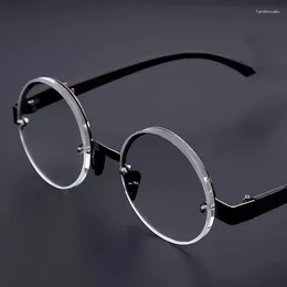 Sunglasses Vintage Round Frame Reading Glasses Women Men Brand Designer Anti Blue Light Blocking Farsighted Presbyopic Eyeglasses Diopter