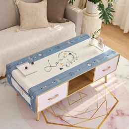 Table Cloth Cotton Linen Rectangle Dustproof Universal Waterproof Oilproof Printed Home Protective Cover Tea Tables Cloths