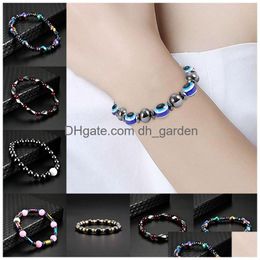 Beaded Rainbow Black Magnetic Hematite Strands Bracelet Beads Power Healthy Bracelets Fashion Jewelry Will And Sandy Drop Delivery Dhg27