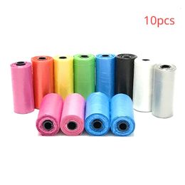 10 Roll Portable Degradable Pet Waste Poop Bags Pet Pick Up Plastic Garbage Bag Clean Up Refill Garbage Bag For Pet Cleaning 240130