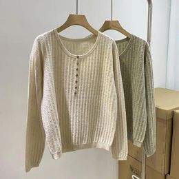 Women's Sweaters Autumn And Winter Round Neck Cashmere Knitted Bottoming Solid Colour Top Simple Pullover Sweater For Women