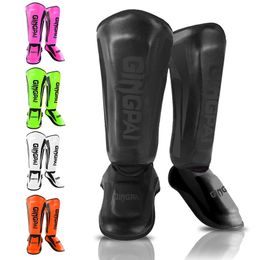 Youth/Adult Kids MMA Boxing Shin Guards Instep Kickboxing Ankle Support Equipment Karate Protectors Sanda Muay Thai Leggings DEO 240124