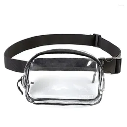 Waist Bags Clear Fanny Packs For Women Fashion Bag Transparent PVC Casual Shoulder Chest Crossbody Travel