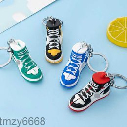 3d Basketball Shoes Keychains for Man Woman Couples Soft Rubber Car Key Ring Chain Bag Backpack Small Pendant Gift Accessories VK62