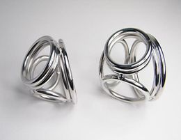 NEW STYLE 4 Holes Male Delay ball stretcher Cock Rings Two Size Can Chose Metal FETISH Delayed Ejaculating Ring pines inlargment6658934