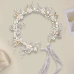 Hair Accessories Beautiful Bridal Headwear Ribbon Dress-up Elastic Princess Style Headband