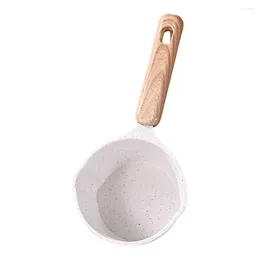 Pans Non-stick Frying Pan Mini Heater Aluminum Sauce Pot Into The Oil Wok Metal With Pour Spout Small Boil Saucepan