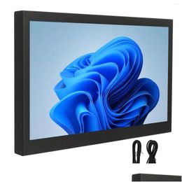 Monitors External Display 1280X800 Ips 10In Portable Monitor Wide View Angle Compatible Usb Headphone Interface For Office Drop Delive Otsun