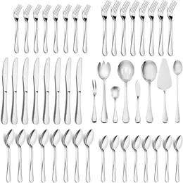 Spoons 68 Pieces Silverware Set With Serving HaWare Service For 12 Mirror Polished Dishwasher Safe