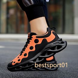 Fashion Men Lightweight Sneakers Outdoor Running Shoes Sports Shoes Breathable Mesh Comfort Running Shoes Air Cushion Lace Up B3