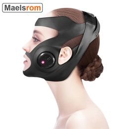 Electric EMS Face Bandage Face Lift Belt V-shaped Slimming Microcurrent Face Cheek Mask Vibration Massager For Thinning 3 Modes 240201