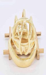 NXY Sex devices Frrk male gold cage strap device curved penis steel ring BDSM cover lockable toy 12037779286