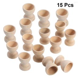 Dinnerware Sets 15 Pcs Egg Tray For DIY Stands Toys Wood Carving Tools Wooden Holder Utensil Cup