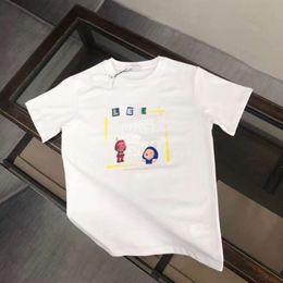 Designe Casual fashion wear Loes classicYouth trend t short sleeves, fashion new high-end, loose big letter cartoon round collar,