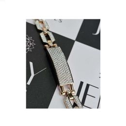 Jeny Jewels High Quality Made Hip Hop Jewelry 18kt White and Rose Gold Lab Grown Diamond Bracelet with Igi Certify Vvs