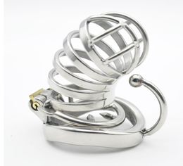 Male Long Stainless Steel Cage Hook Ring Men's Metal Large Locking Belt Device with Barbed Spike Ring Sexy Toy DoctorMonalisa CC1077298585