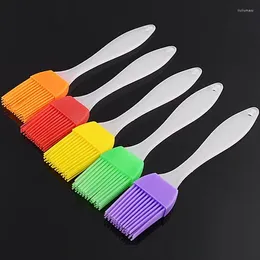 Baking Tools LanLan Food Grade Silicone Brush With Sturdy PP Handle Dessert Mousse Chocolate Ice Cream Pastry Tool Random Colour