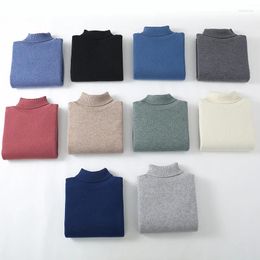 Men's Sweaters Turtleneck Wool Cashmere Sweater Men 2024 Autumn Winter Large Size Loose Knitted Thick Keep Warm Top Jumper