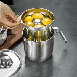 304 Stainless Steel Egg White Separator Auxiliary Baby Food Supplement Egg Yolk Protein Philtre Bowl Household Egg Separation Set 240129