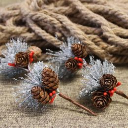 Christmas Decorations Table Decoration Xmas Tree Simulation Pine Pick Home Ornaments Artificial Fake Berries Wreath Decor