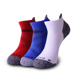 Sports Socks Professional Outdoor Running Moisture-Absorbing Quick-Drying Terry-Loop Hosiery Fitness Compression For Men And Drop Deli Ot0Jw