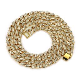 Tennis Graduated Hip Hop Bling Necklace Men Gold Sier Cuban Link Chain Necklaces Diamond Iced Out Chains Jewellery Drop Ship Delivery Dhdhr