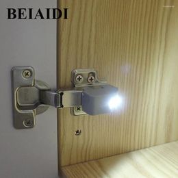 Night Lights BEIAIDI Inner Hinge LED Sensor Cabinet Light 0.25W Universal Kitchen Cupboard Lighting Induction Closet Wardrobe